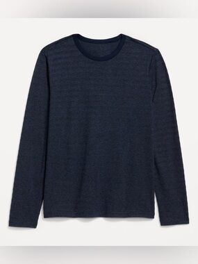 Old Navy Men Long-Sleeve Textured-Knit Striped T-Shirt (Size: M)